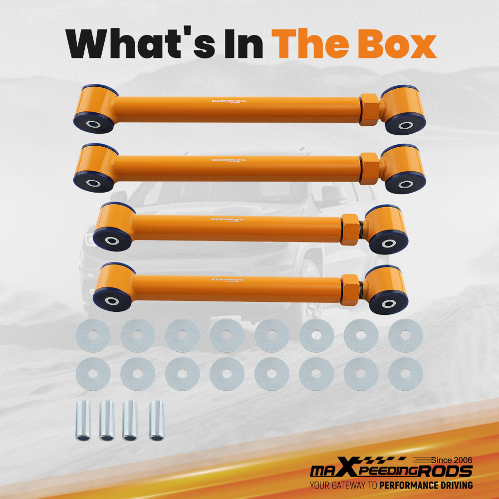 0-6Heavy Duty Carbon Steel Adjustable Control Arms compatibile per Dodge Ram 1500 2500