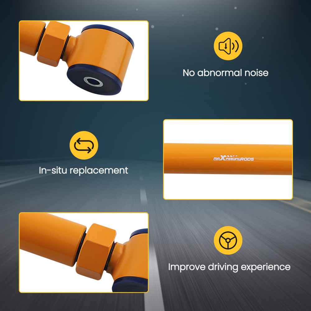 0-6Heavy Duty Carbon Steel Adjustable Control Arms compatibile per Dodge Ram 1500 2500