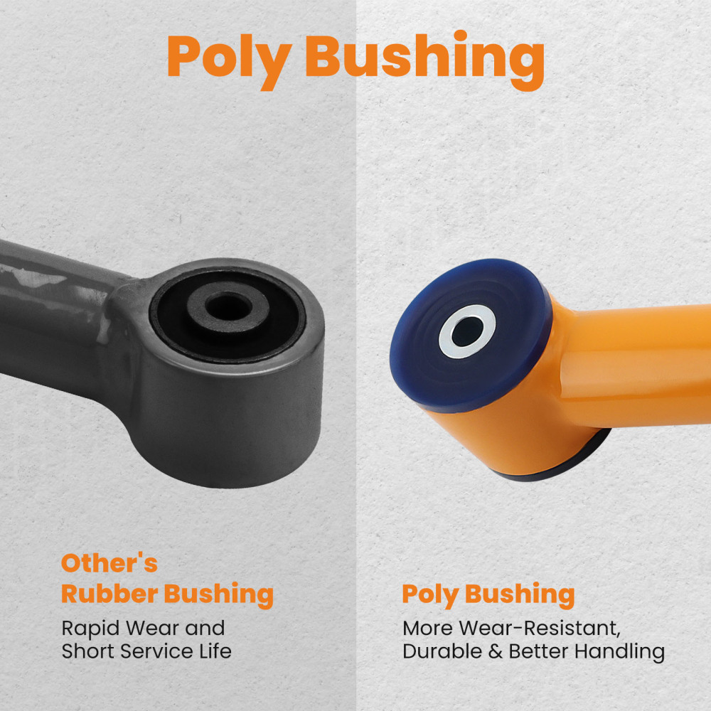 0-6Heavy Duty Carbon Steel Adjustable Control Arms compatibile per Dodge Ram 1500 2500