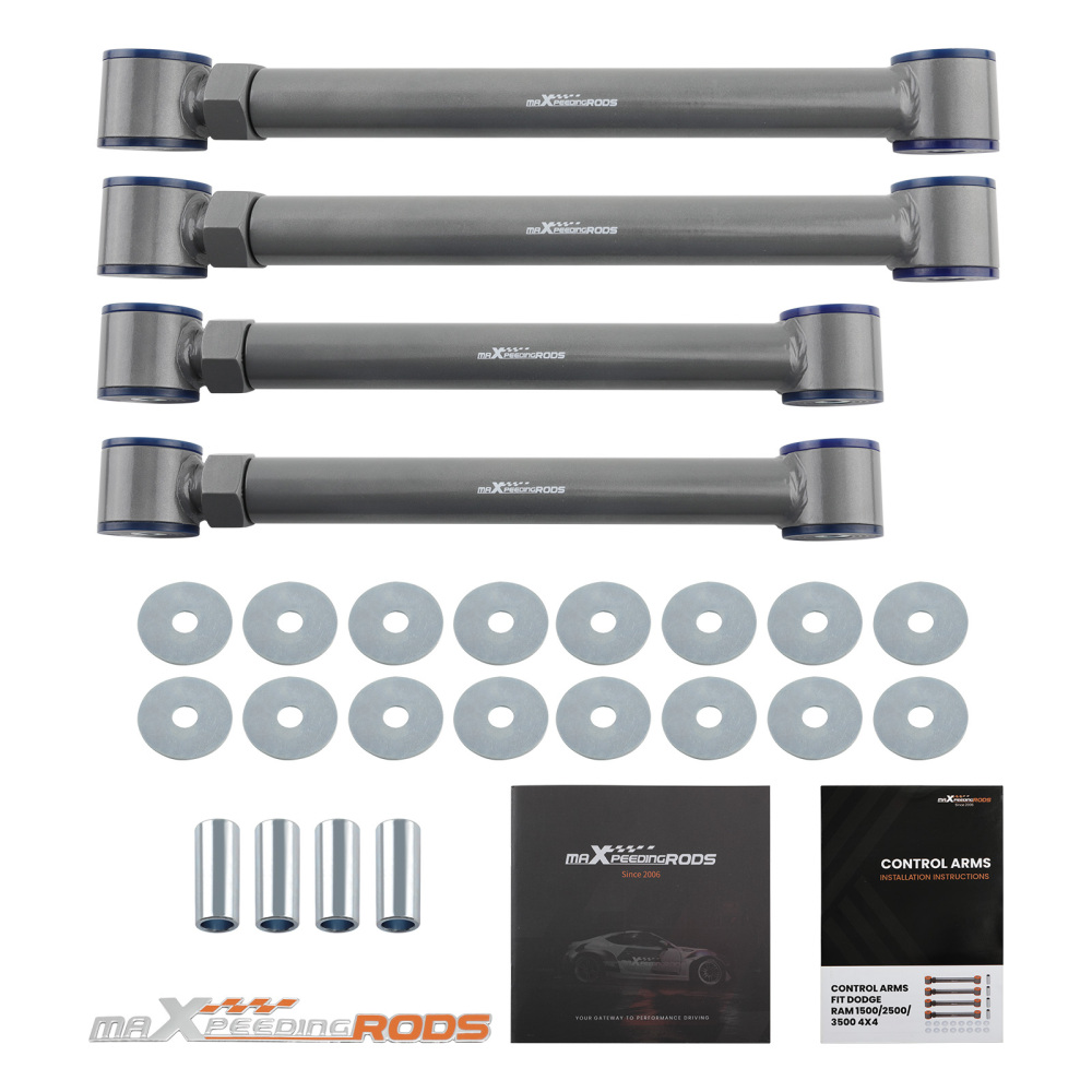 Upgraded Adjustable Front UpperLower Control Arms 0-6 compatible for Dodge Ram 94-2009