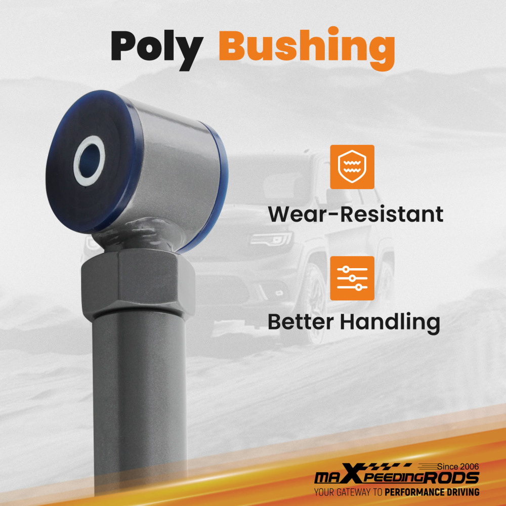 Upgraded Adjustable Front UpperLower Control Arms 0-6 compatible for Dodge Ram 94-2009