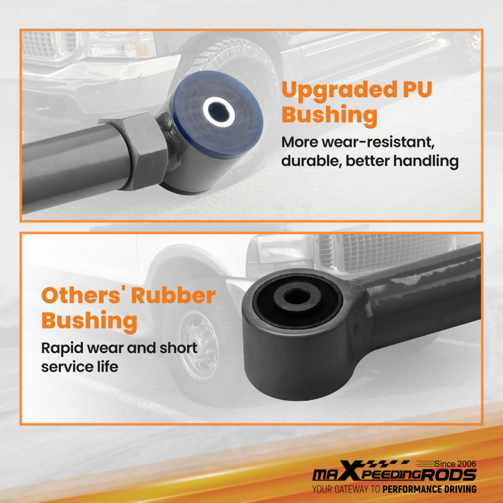 Upgraded Adjustable Front UpperLower Control Arms 0-6 compatible for Dodge Ram 94-2009