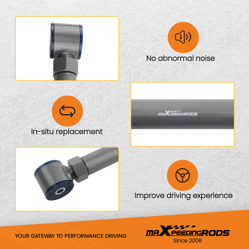 Upgraded Adjustable Front UpperLower Control Arms 0-6 compatible for Dodge Ram 94-2009