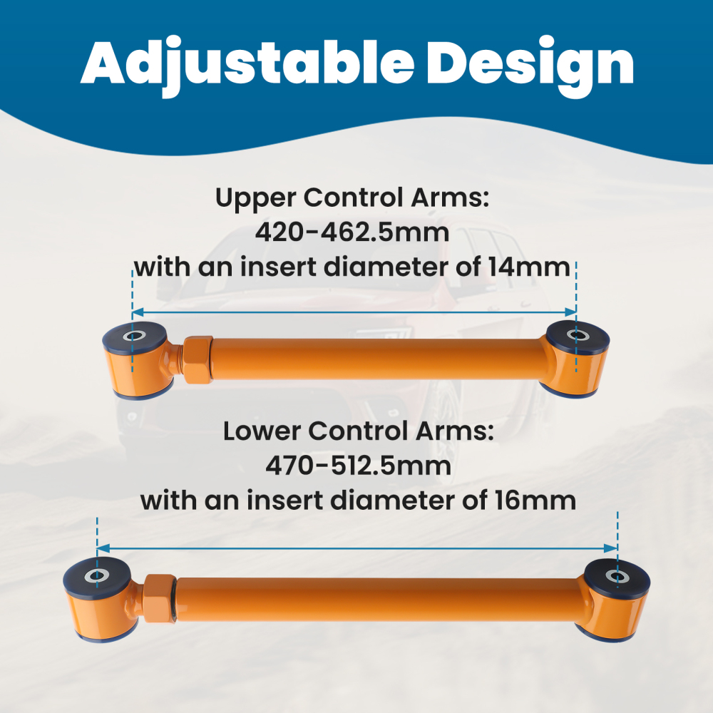 AVANT BRAS DE SUSPENSION + BARRE DE TRACTION compatible pour DODGE RAM 2500 3500 2003-2009