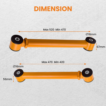 Adjustable Front Control Arms Set 0-6 inch Lift for Dodge Ram 3500 1994-2012