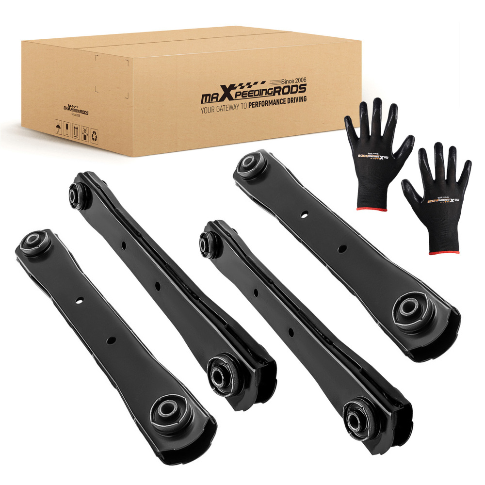 UpperLower Control Arms with Bushings compatible for Dodge Ram 3500 2003-2010 4WD