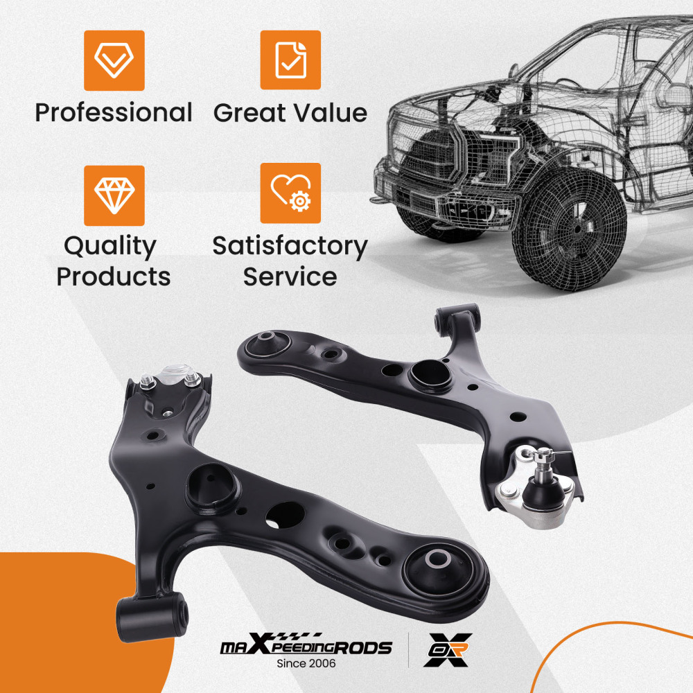 Front Lower Control ArmBall Joint Assembly LH RH compatible for Toyota RAV4 2006 - 2018