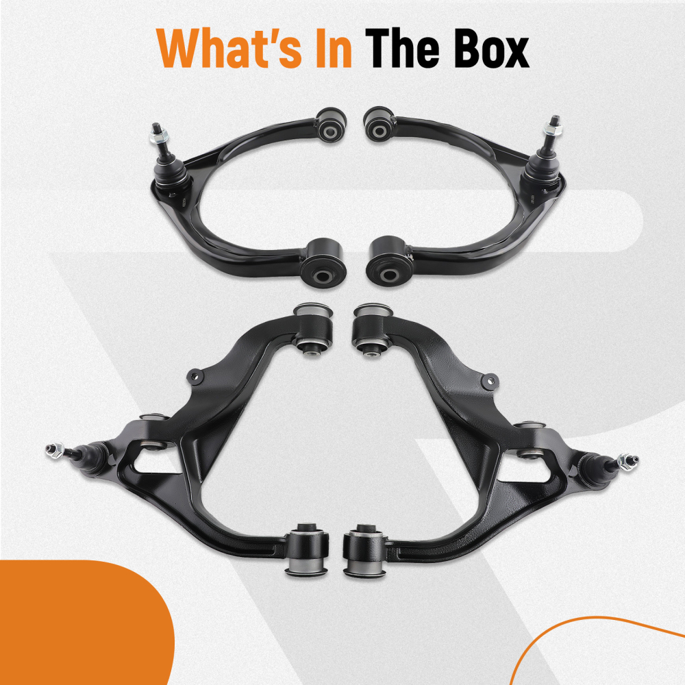 Front UpperLower Control Arms Ball Joints compatible for Ram 1500 2013 2014- 2018 2WD