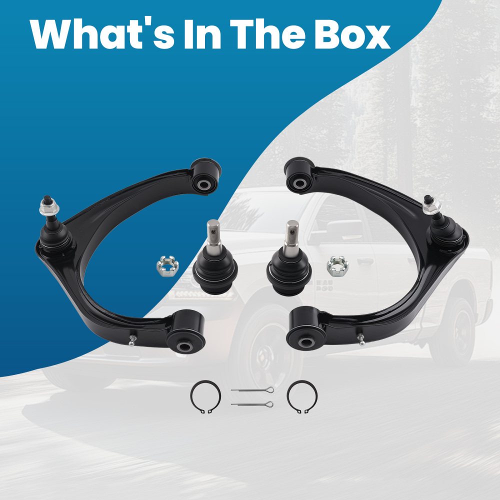 Front Upper Control ArmBall Joint Assembly compatible for DODGE RAM 1500 K643073 K643074