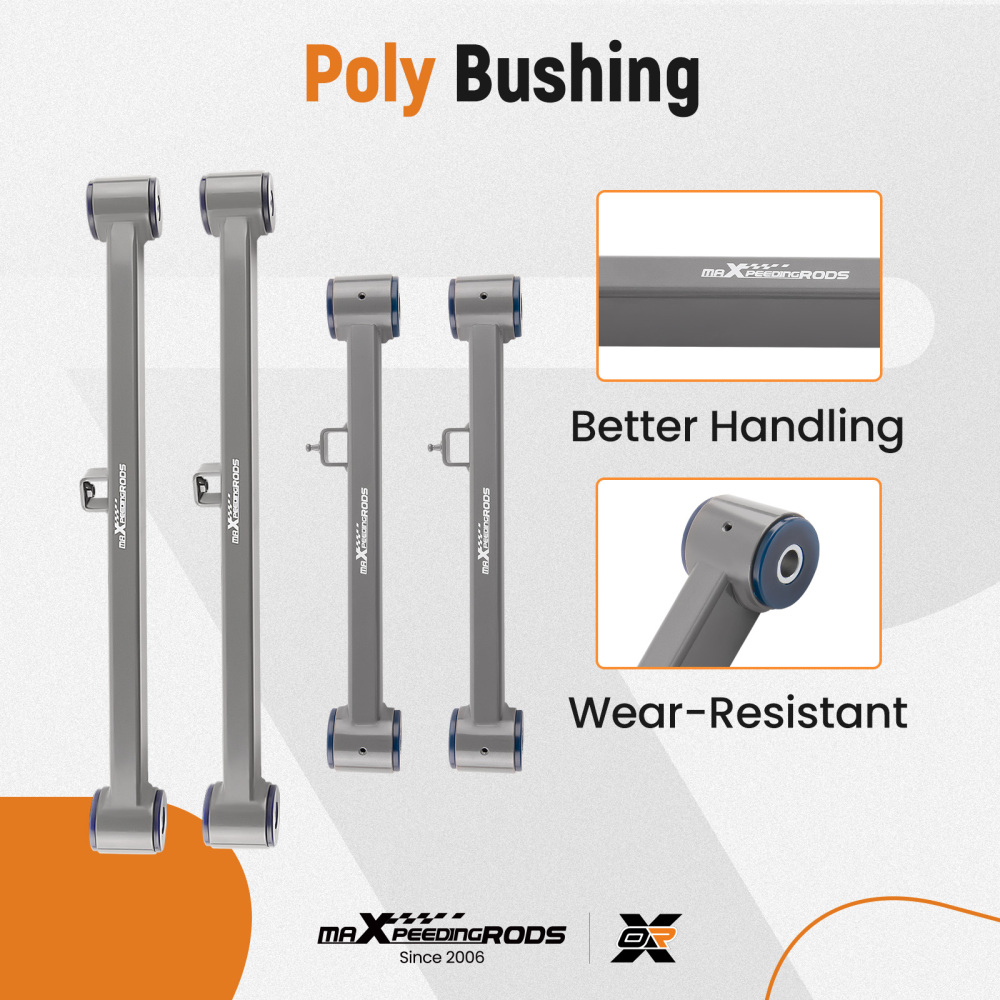 4x Rear UpperLower Control Arms compatible for Ram 1500 2013-2023 1500 Classic 2019-2023