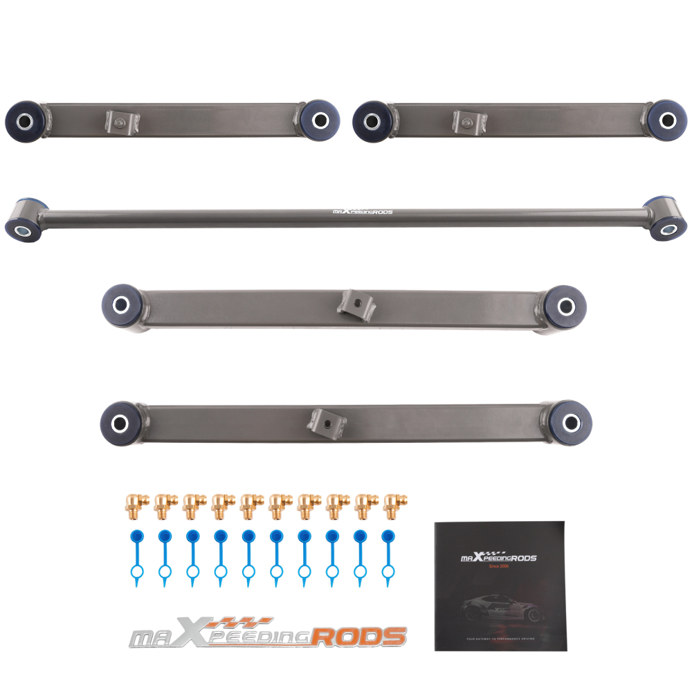Rear UpperLower Control Arms + Rear Track Bar compatible for Ram 1500 2013-2023 Classic