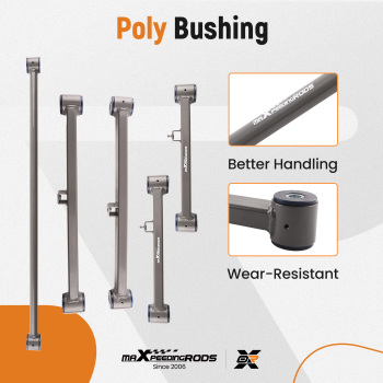 Rear UpperLower Control Arms + Rear Track Bar compatible for Ram 1500 2013-2023 Classic