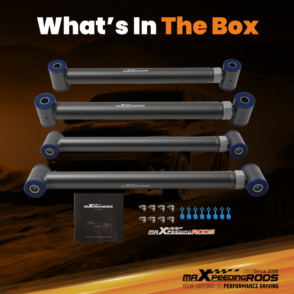 maXpeedingrods For 2014 - 2024 compatible for Dodge Ram 2500 Rear Control Arms 0 to 10 Lift