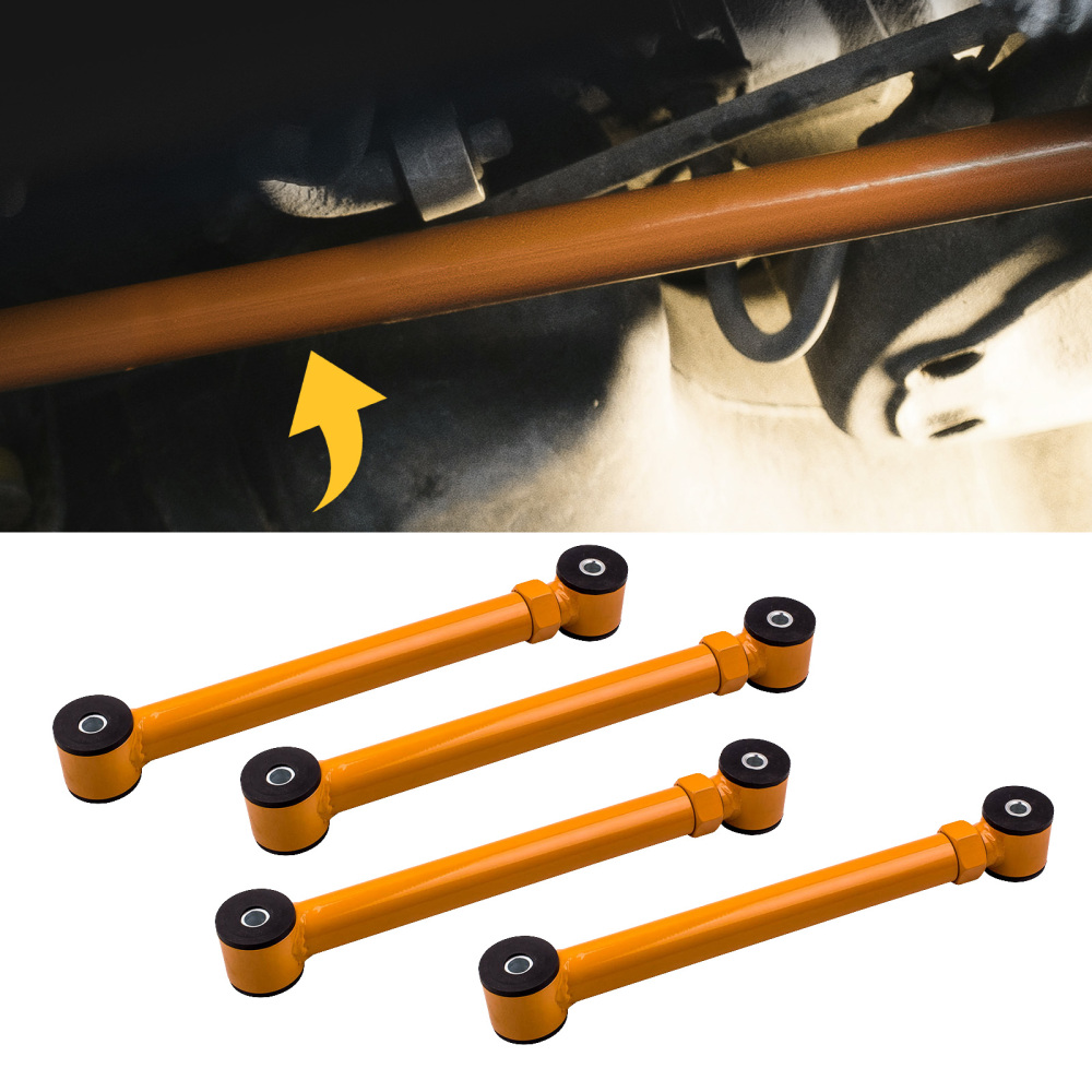 4 Pcs Adjustable Front Control Arms 0-6 inch Lift compatible for Dodge Ram 1994-2009 1500 2500 suspension arms