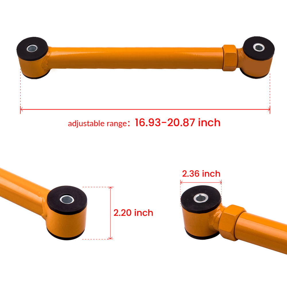 4 Pcs Adjustable Front Control Arms 0-6 inch Lift compatible for Dodge Ram 1994-2009 1500 2500 suspension arms