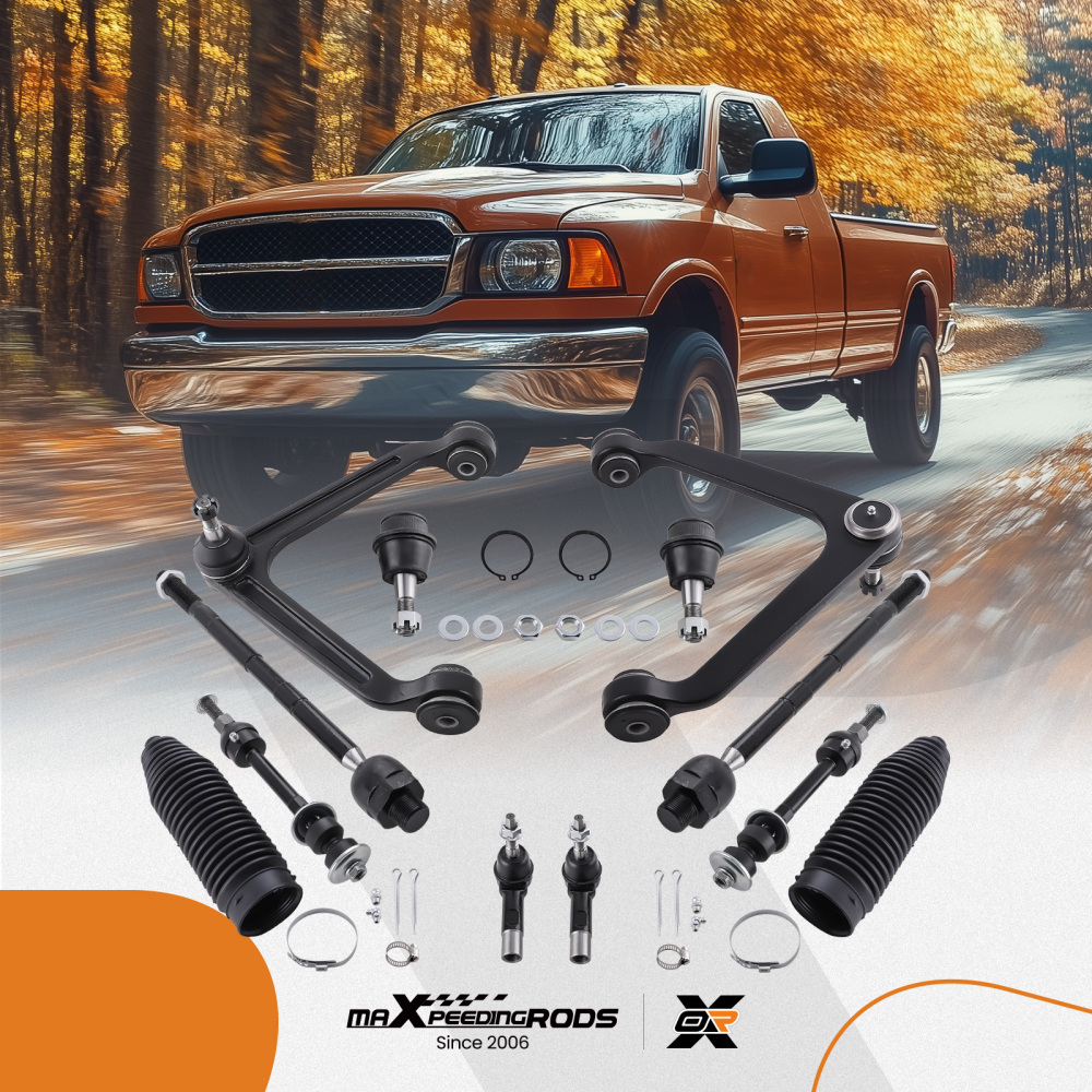 12x Front Control Arm Kit compatible for Dodge Ram 1500 RWD 2002 2003 2004 2005 K7424 K7411