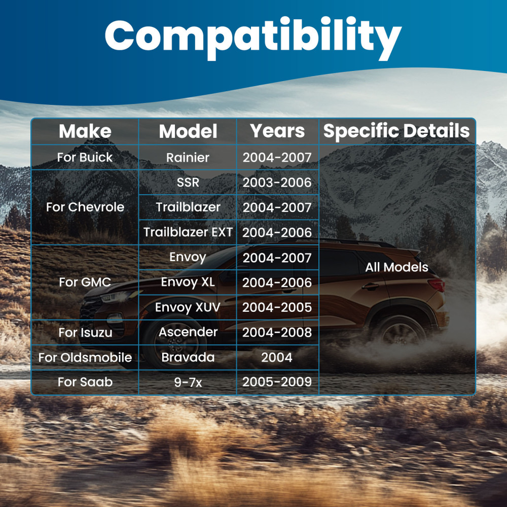 12x Front Upper Control Arms Ball Joints Tie Rods for Trailblazer Envoy Ascender