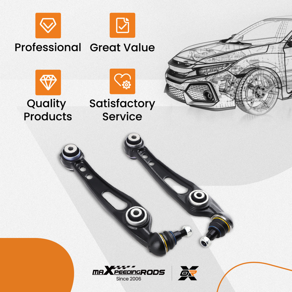 2X FRONT LOWER SUSPENSION CONTROL ARM compatible for RANGE ROVER L405SPORT L494 2012-ON