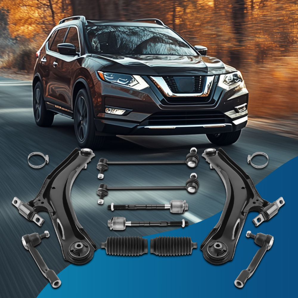 10 Pcs Front Lower Control Arm Assembly compatible for Nissan Rogue 2008-2013 2015 K621452