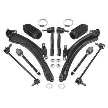 10 Pcs Front LH RH Control Arm & Sway Bar End Link compatible for Nissan Rogue 2008-2013
