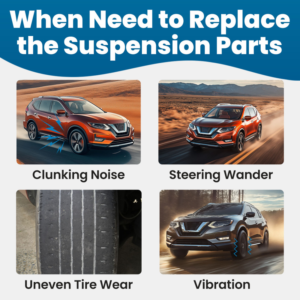 4Pc Front Suspension Lower Control Arms Ball Joint Assembly compatible for Nissan Rogue L+R