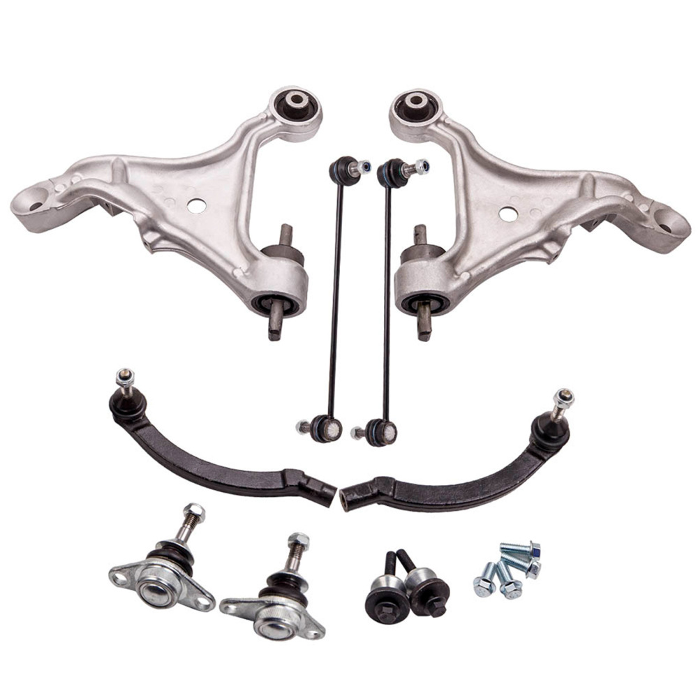 8pc Front Suspension Track Control Arm / Wishbone Arm Kit compatible for Volvo S60 I V70 II
