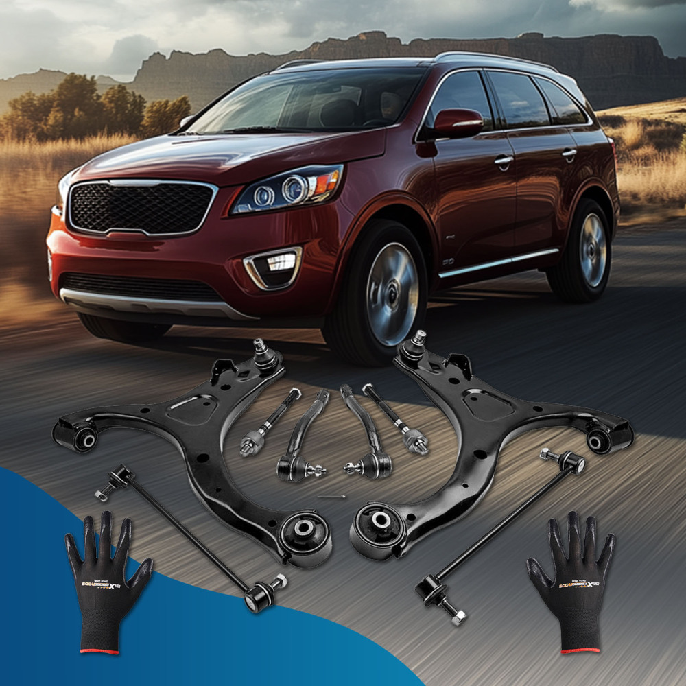 Front Lower Control ArmsSway Bar Links compatible for Kia Sorento 2011-2013 for K621686