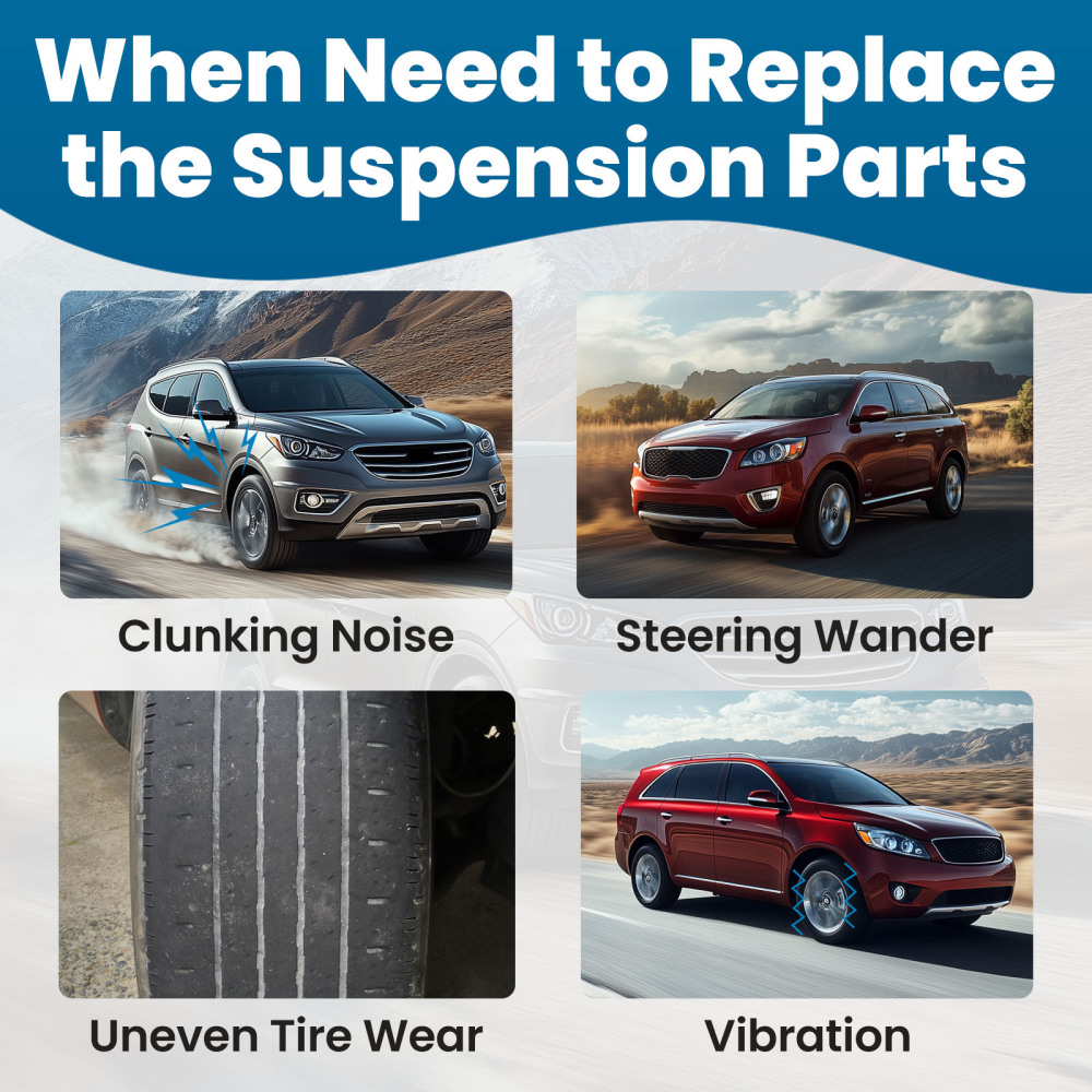 Front Lower Control ArmsSway Bar Links compatible for Kia Sorento 2011-2013 for K621686