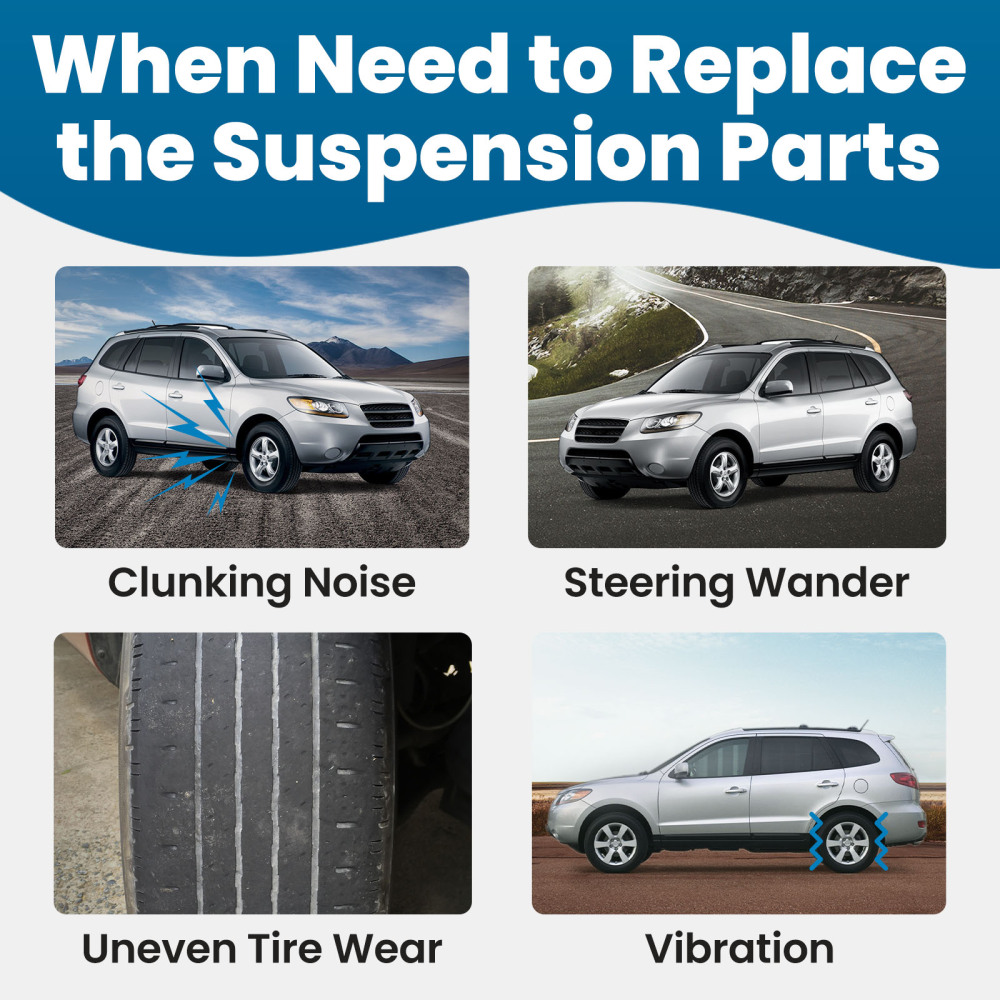 8Pcs Left Right Front Lower Control Arms compatible for Kia Sorento 2011-2013 K621686