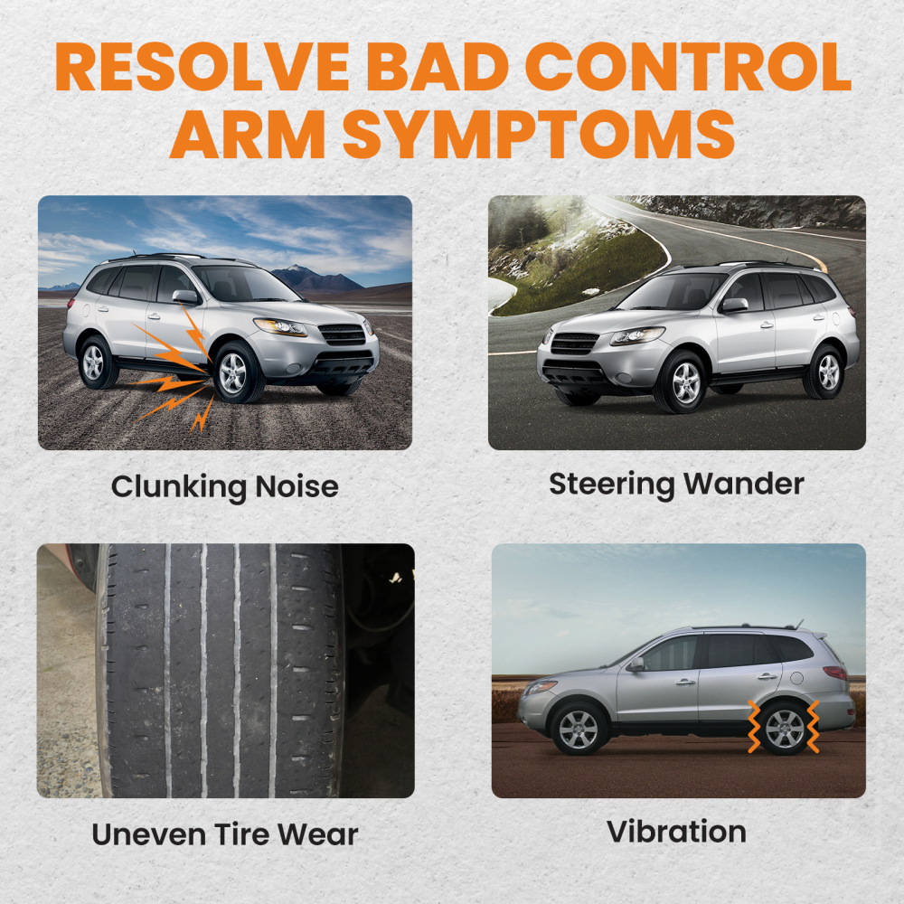 8Pcs Left Right Front Lower Control Arms compatible for Kia Sorento 2011-2013 K621686