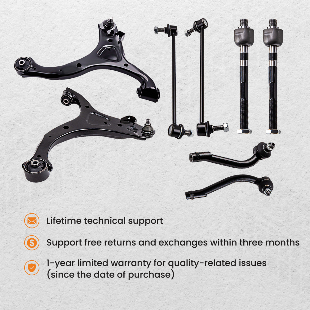 8Pcs Left Right Front Lower Control Arms compatible for Kia Sorento 2011-2013 K621686