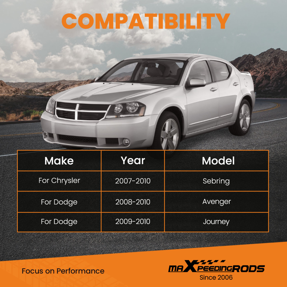 Rear Upper Adjustable Camber Control Arm compatible for Dodge Journey Avenger Sebring 09 10