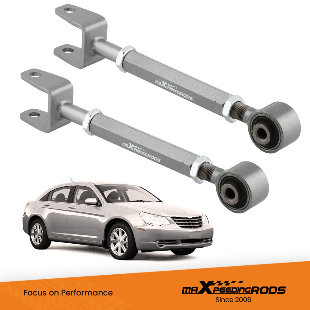 2pcs Rear Adjustable Camber Control Arms Kit compatible for Chrysler Sebring 0710