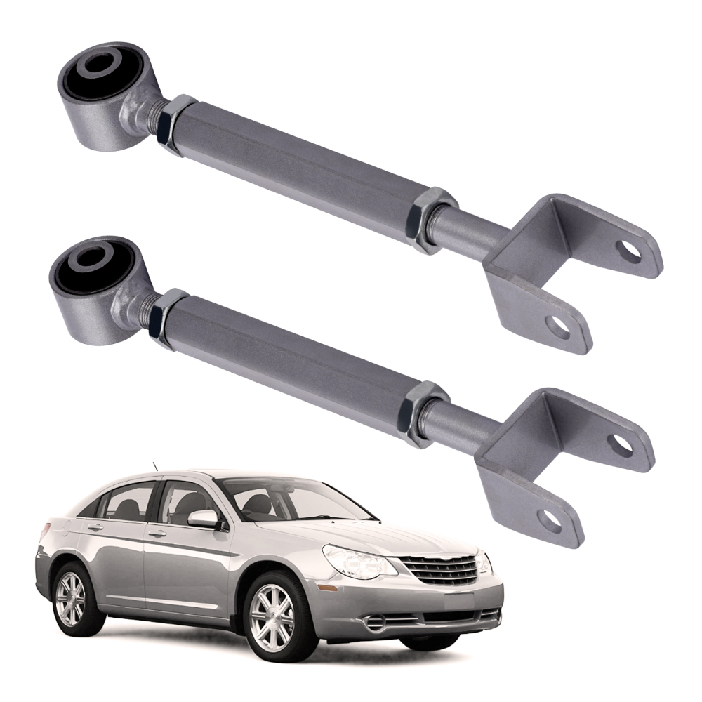 Pair Rear Adjustable Camber Control Arms Kit compatible for Dodge Journey 2009 and 2010 suspension arms