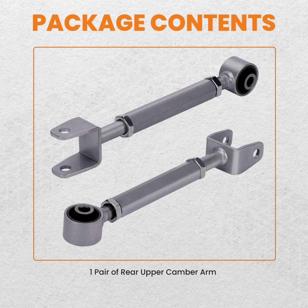 Pair Rear Adjustable Camber Control Arms Kit compatible for Dodge Journey 2009 and 2010 suspension arms