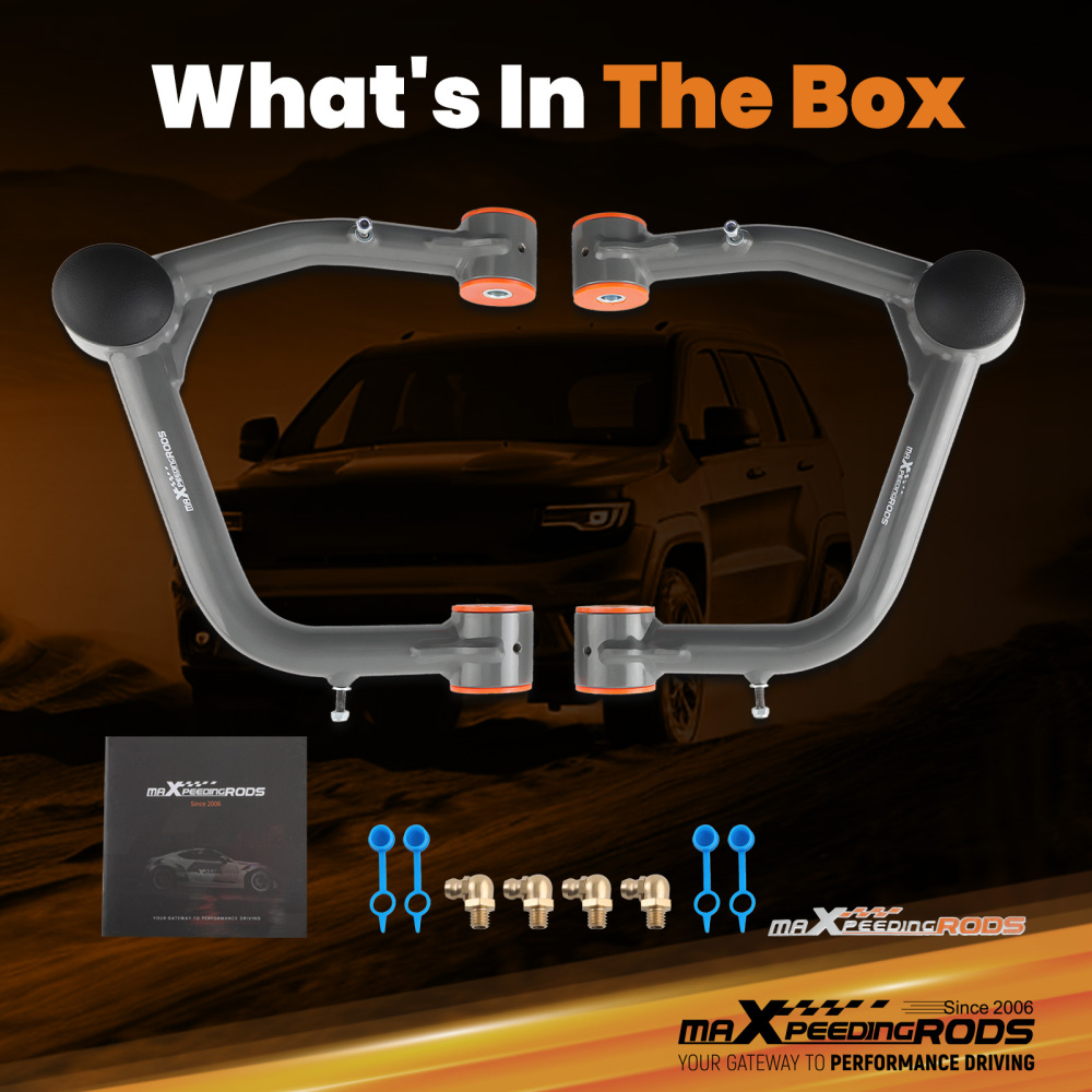 2x Front Upper Control Arms 2-4 Lift for 2019-2024 Silverado 1500 GMC Sierra