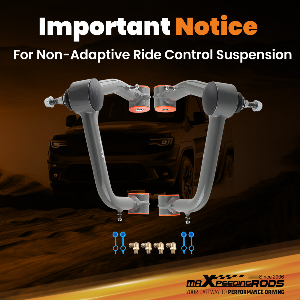 2x Front Upper Control Arms 2-4 Lift for 2019-2024 Silverado 1500 GMC Sierra