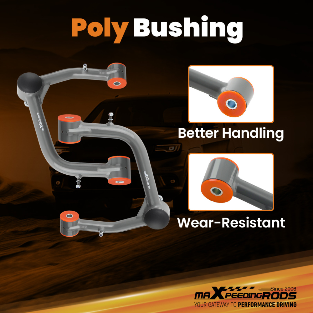 2x Front Upper Control Arms 2-4 Lift for 2019-2024 Silverado 1500 GMC Sierra