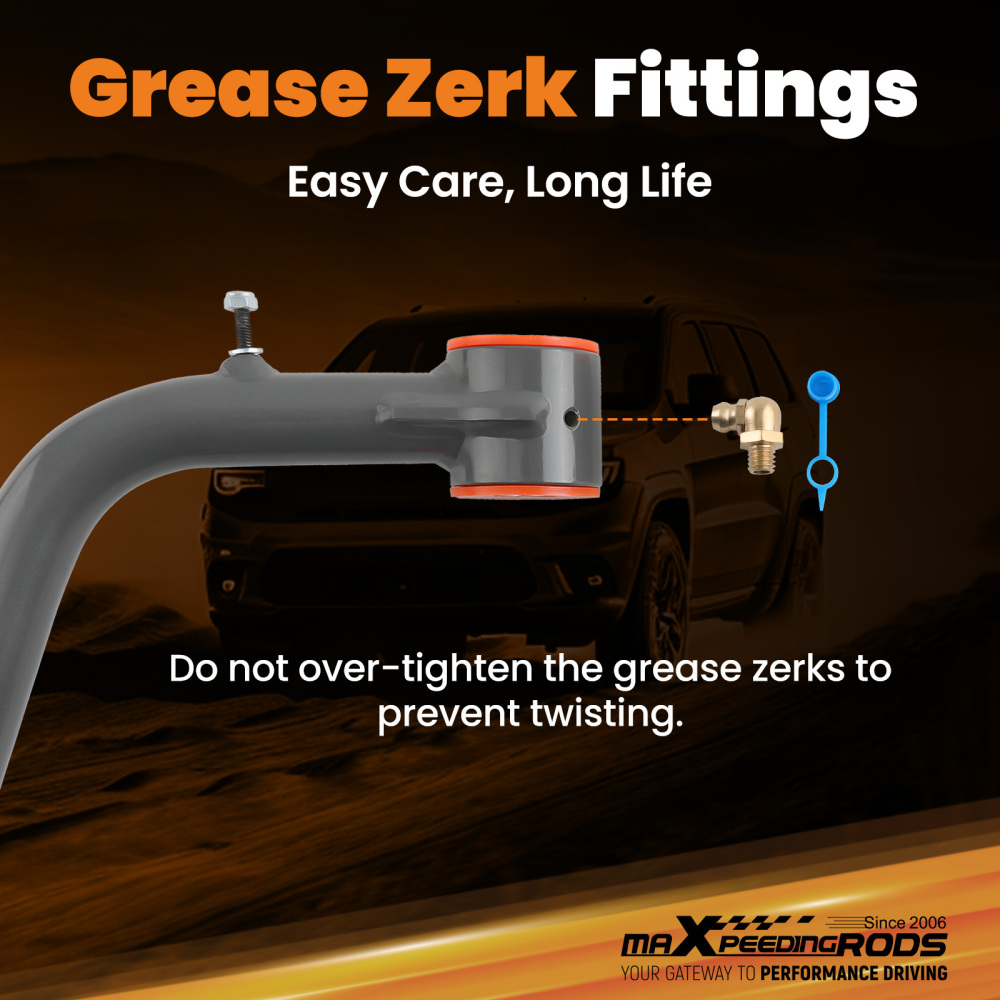 2x Front Upper Control Arms 2-4 Lift for 2019-2024 Silverado 1500 GMC Sierra