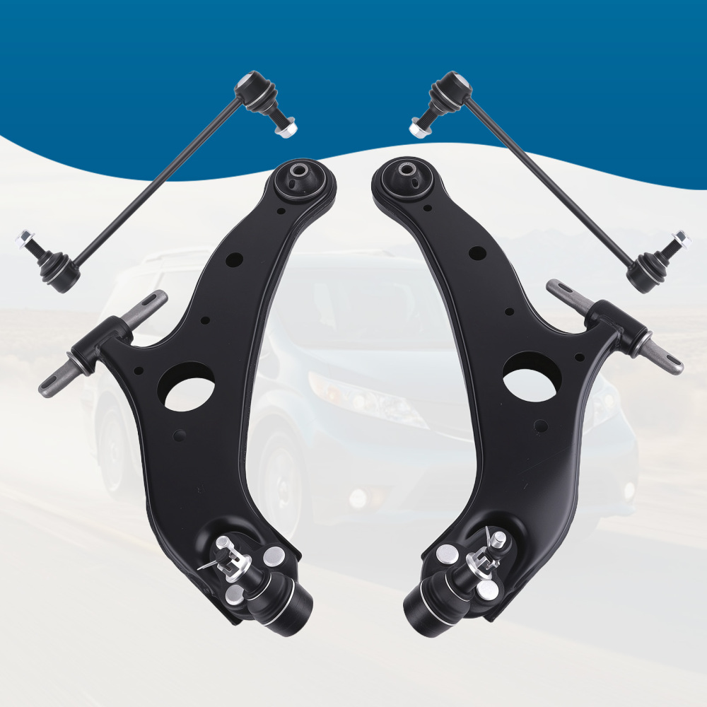 Front Lower Suspension Arm w/BushingsBall Joint compatible for Toyota Sienna 2004 - 2010