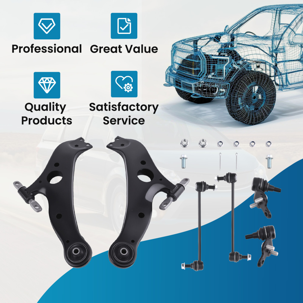 Front Lower Suspension Arm w/BushingsBall Joint compatible for Toyota Sienna 2004 - 2010