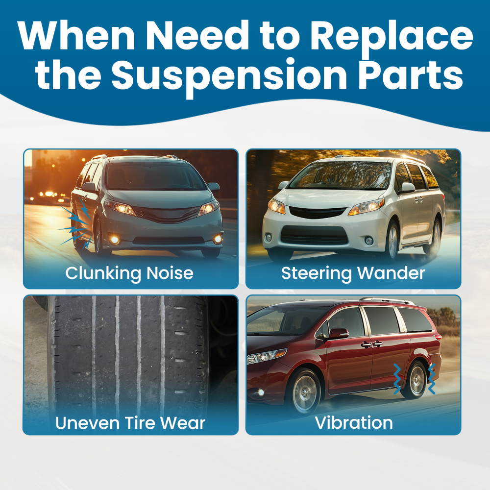 Front Lower Suspension Arm w/BushingsBall Joint compatible for Toyota Sienna 2004 - 2010