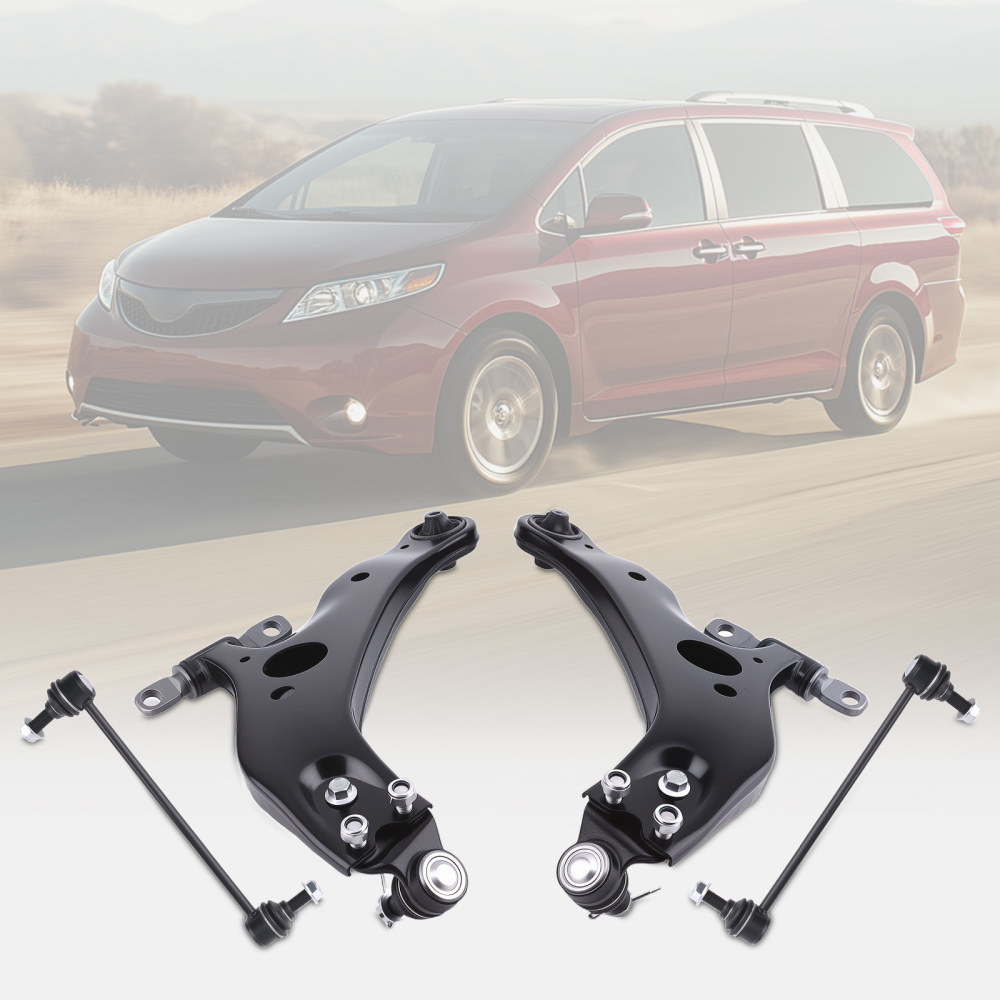Front Lower Suspension Arm w/BushingsBall Joint compatible for Toyota Sienna 2004 - 2010