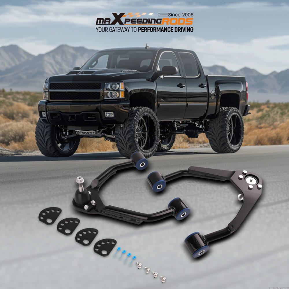 Alignment Front Upper Control Arms Pair for 2007-15 compatible for Chevy Silverado Sierra 1500
