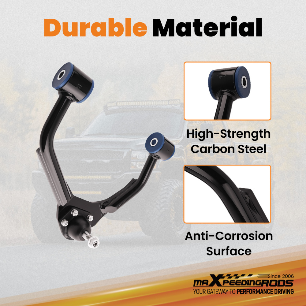 Alignment Front Upper Control Arms Pair for 2007-15 compatible for Chevy Silverado Sierra 1500