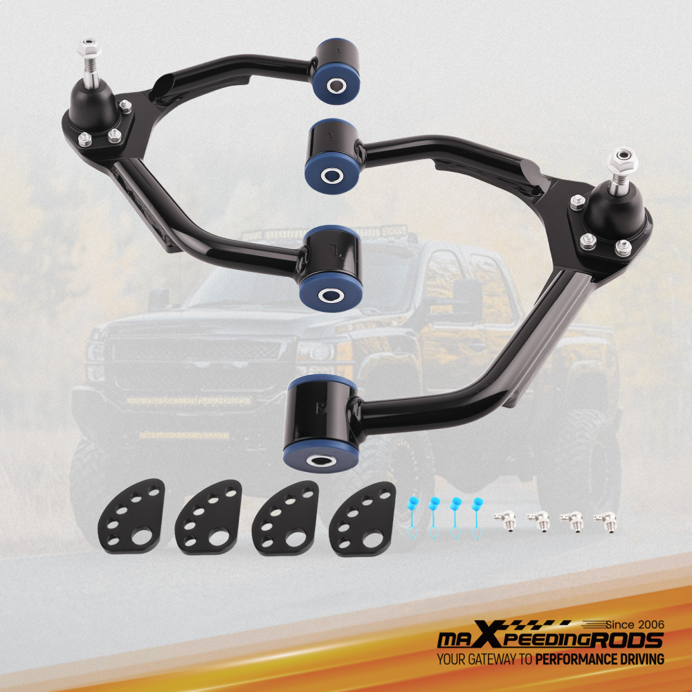 Alignment Front Upper Control Arms Pair for 2007-15 compatible for Chevy Silverado Sierra 1500