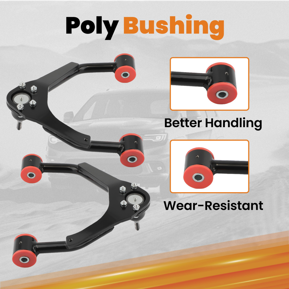 Alignment Front Upper Control Arms Pair for 2007-15 compatible for Chevy Silverado Sierra 1500