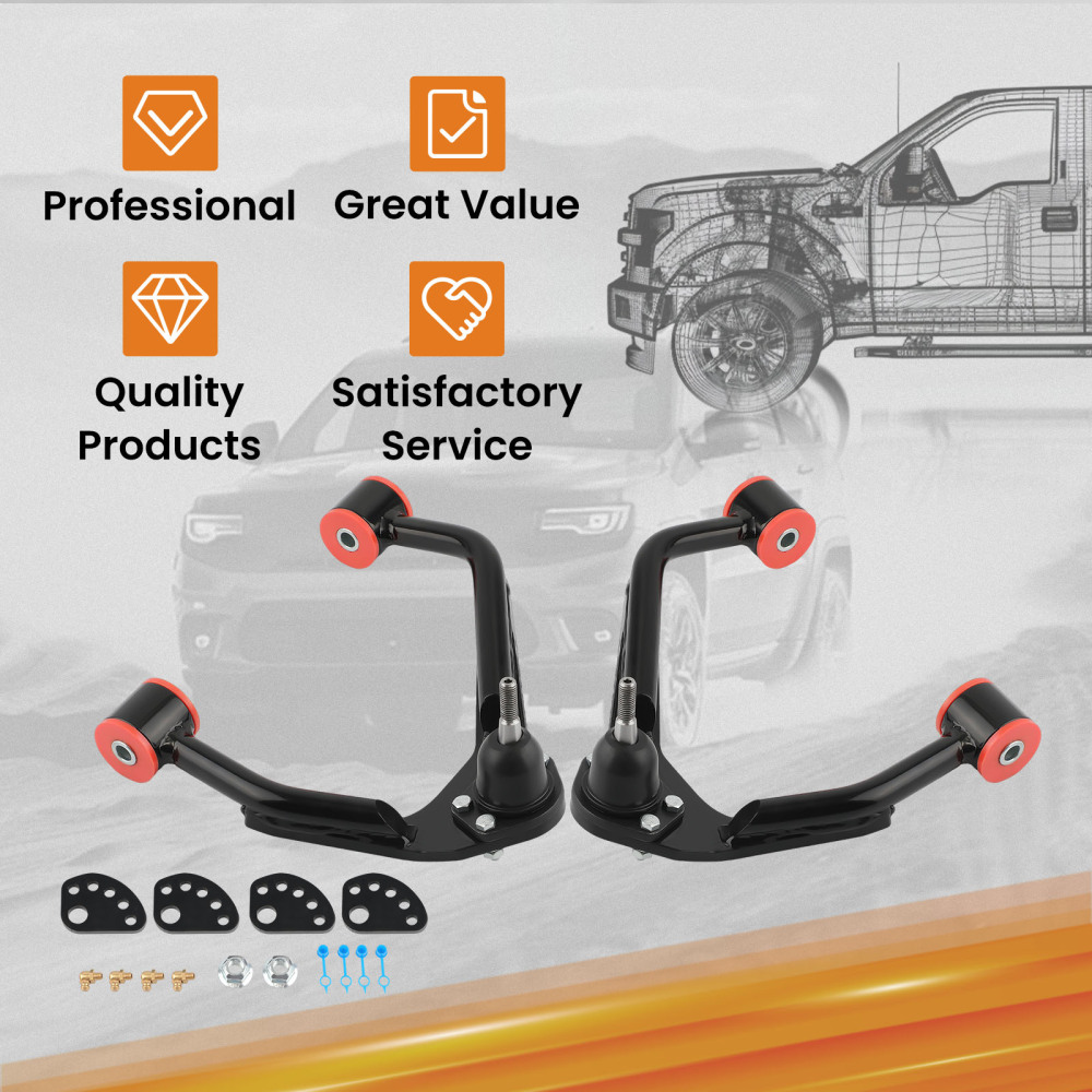 Alignment Front Upper Control Arms Pair for 2007-15 compatible for Chevy Silverado Sierra 1500