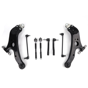 Front Lower Control Arm w/ Ball JointsTie Rod End compatible for Toyota Sienna 2011-2020