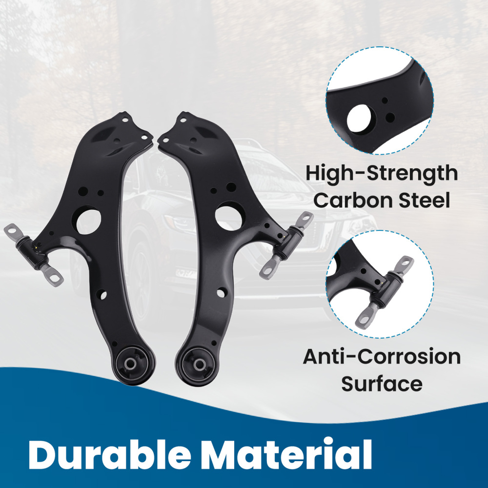 Front Lower Control Arm w/ Ball JointsTie Rod End compatible for Toyota Sienna 2011-2020